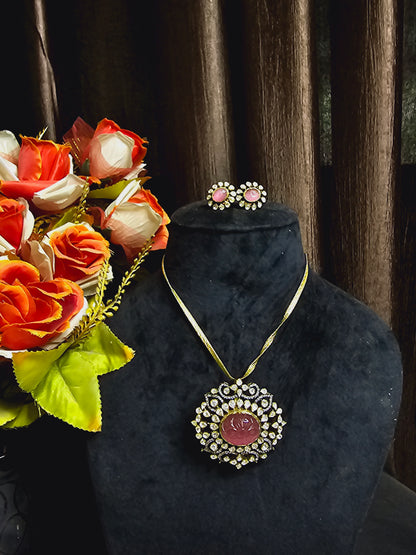 pendent with earrings