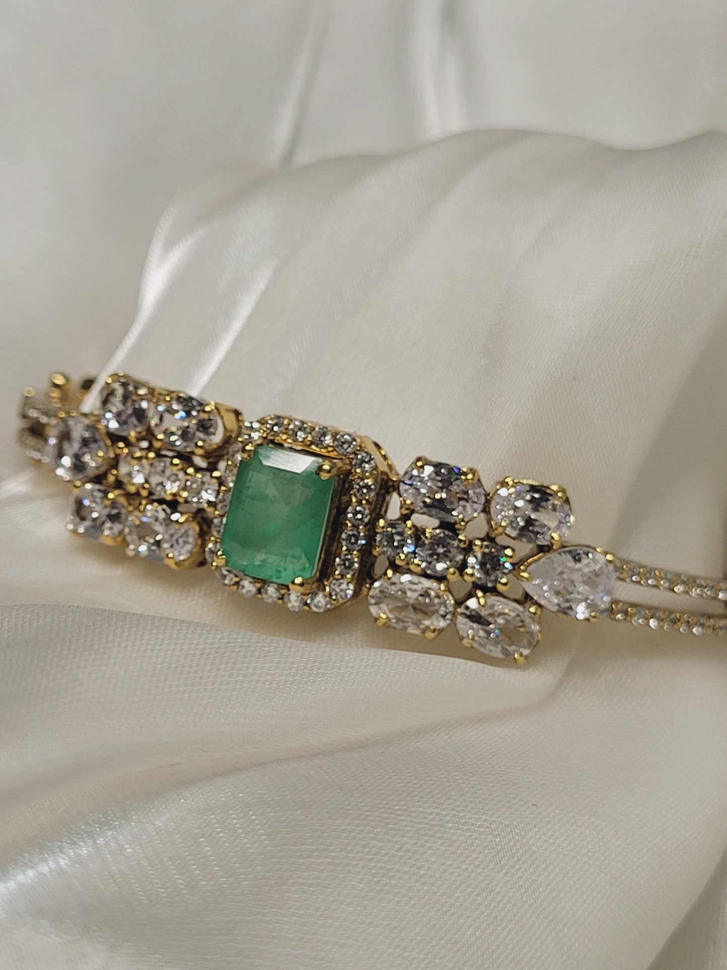 Moissanite Polki Bracelet