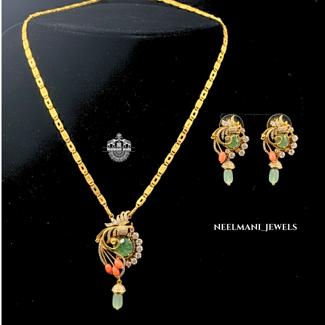 Flying Bird Pendant & Earrings Set for Girls & Women | Trendy