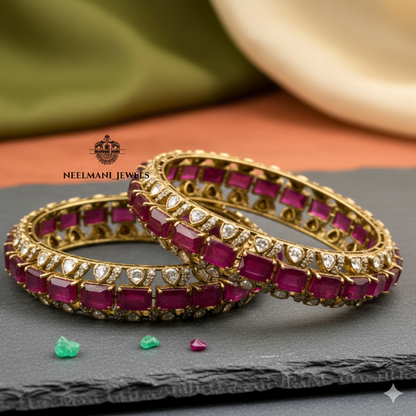 Wedding Wear Emerald Bangle