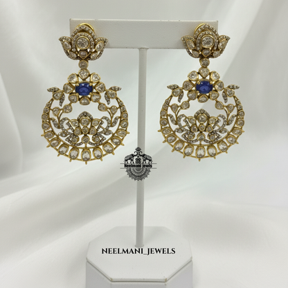 Tanzanite Earrings – 925 Silver Gold Plated Luxury Bridal Earrings