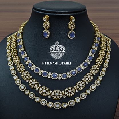 Tanzanite Necklace Set with earring