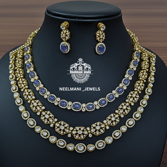 Tanzanite Necklace Set with earring
