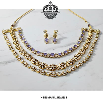 Tanzanite Necklace Set with earring
