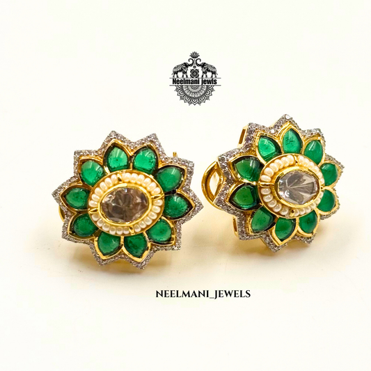 Flora shaped studs