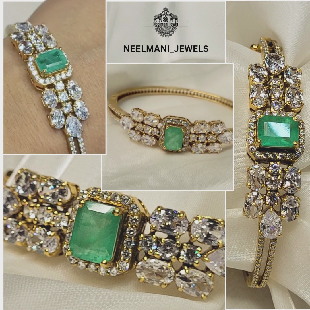  Moissanite Polki Bracelet