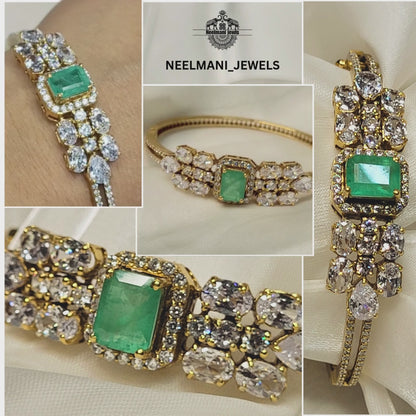  Moissanite Polki Bracelet